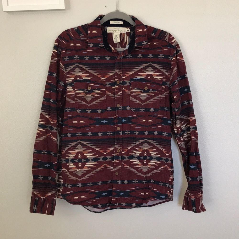 H&M Aztec Button Down